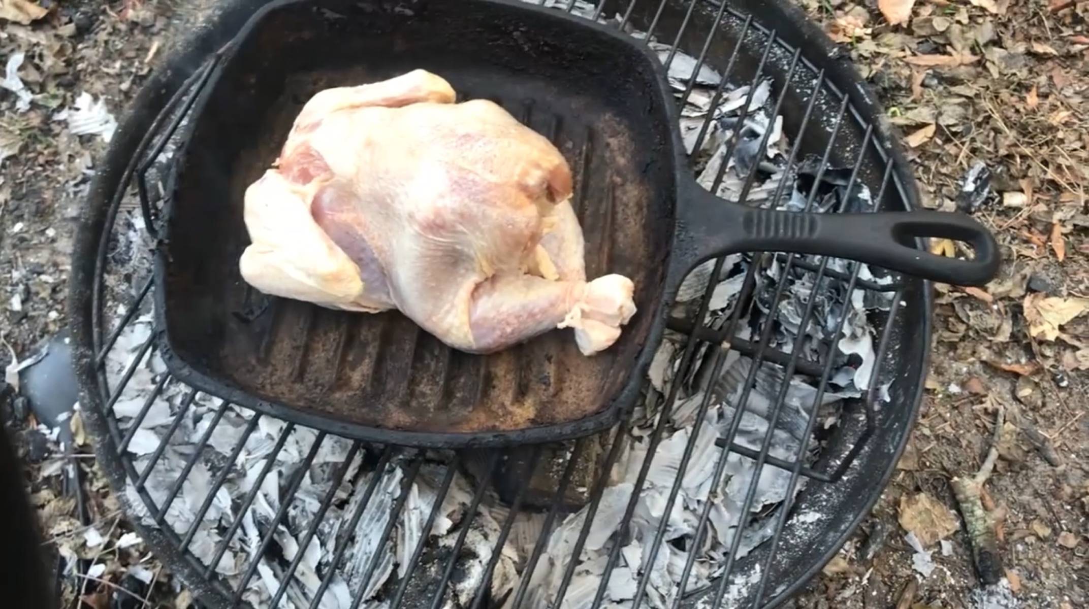 How to Roast a Chicken Over Open Fire Videos Mother Earth News